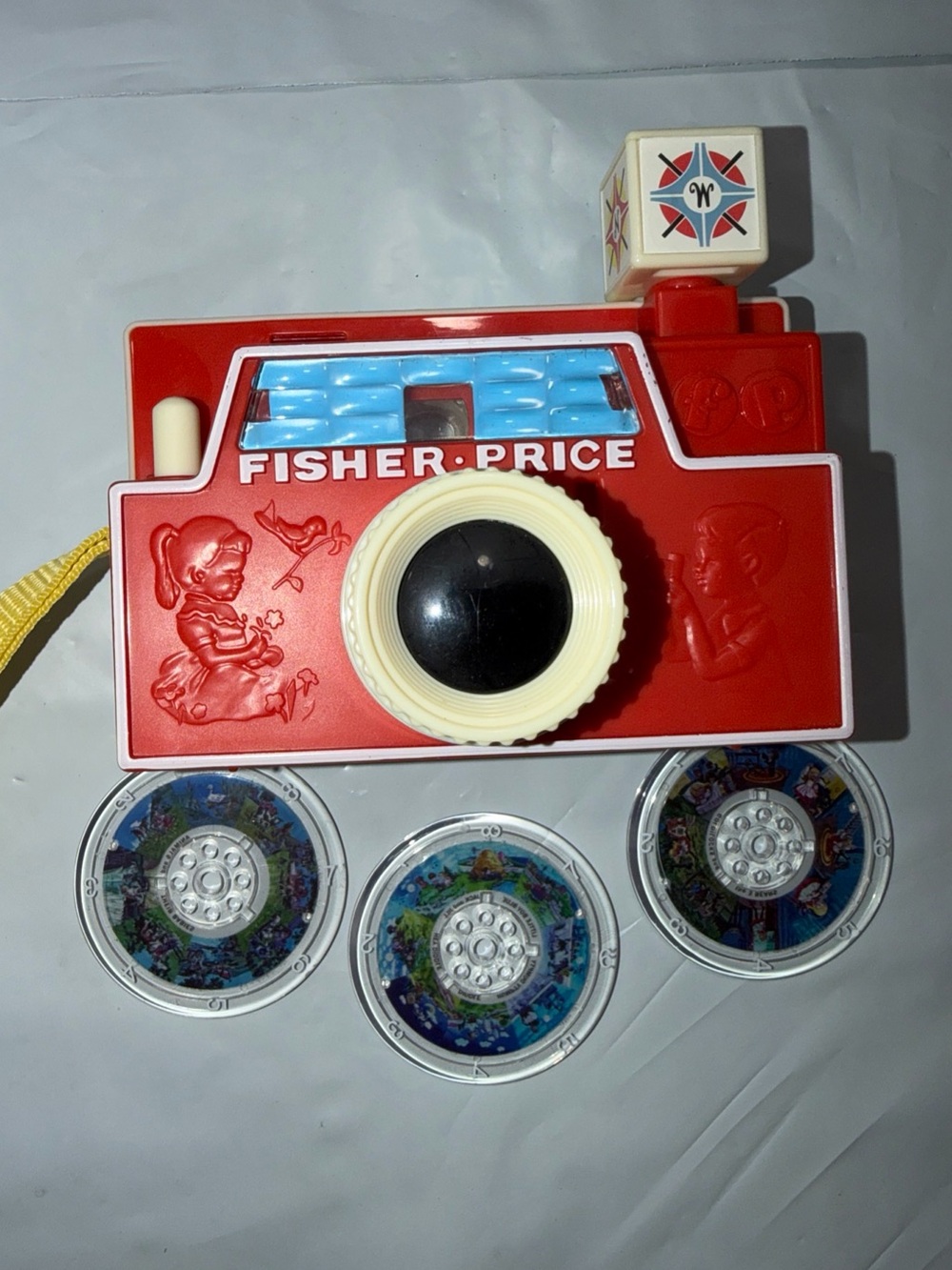 Fisher Price Changeable Picture Disc Toy Camera 3 Discs Modern 2011 Classic TOY